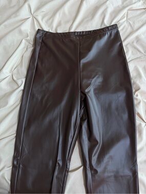 SHEIN Two-Tone Lined Skirt/Bottom – Cream & Dark Brown Trim